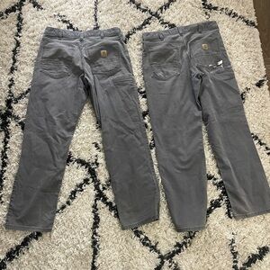 Carhartt Men's Charcoal Cargo Trousers